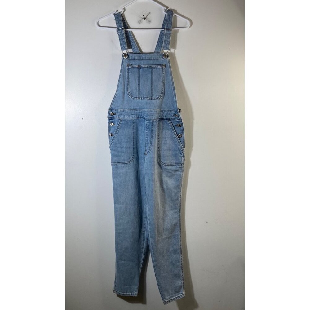 Women's Light Blue Denim Overalls